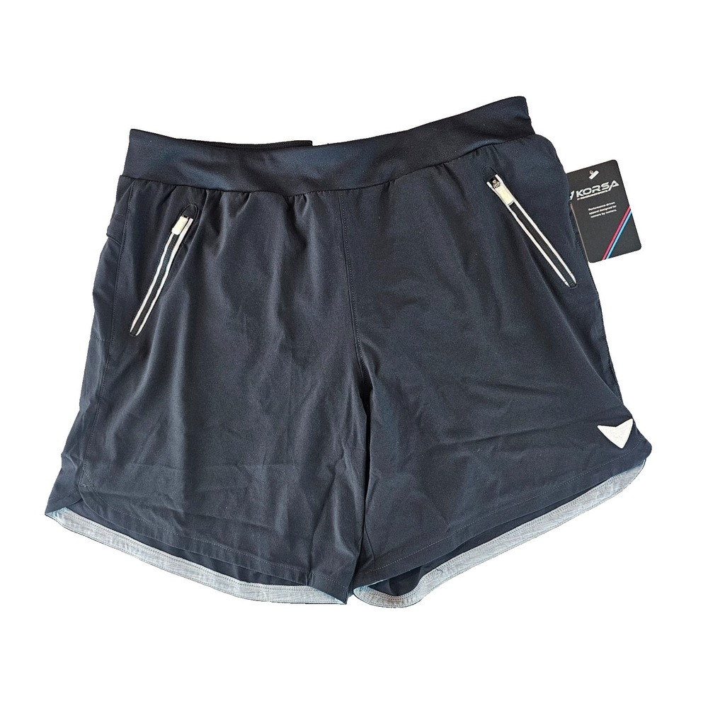 KORSA Women's Embrace 7" Short 2.0 Medium Walking Activewear Black NWT
